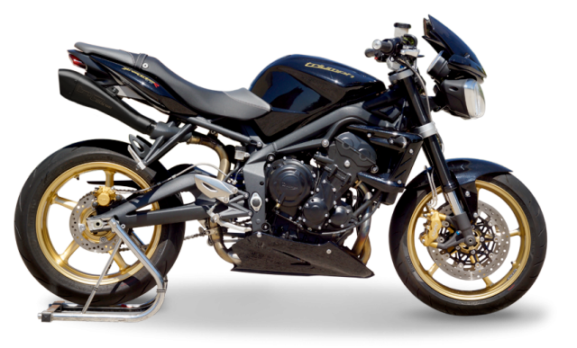 TRIUMPH Street Triple 2007-2012 Doble Alto Negro